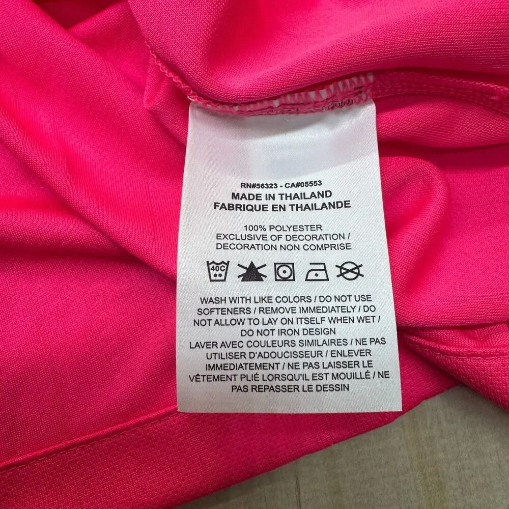 NEW Nike Dri-FIT Soccer Referee Jersey Shirt SLIM Fit Hyper Pink LG DH8027-645 - Picture 9 of 14